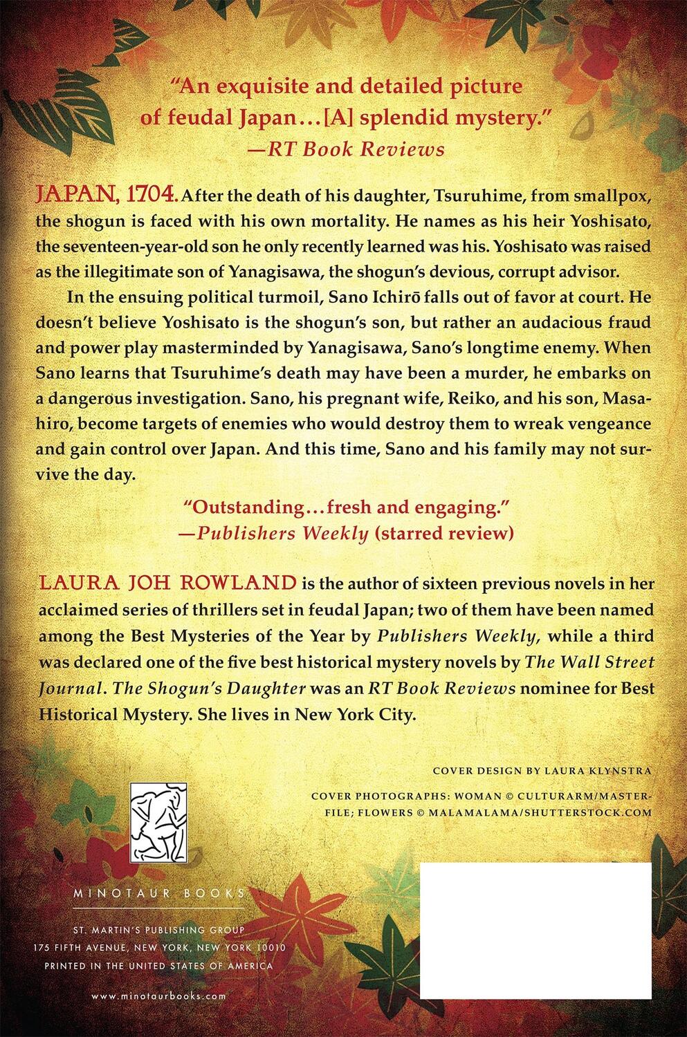 Rückseite: 9781250049346 | Shogun's Daughter | Laura Joh Rowland | Taschenbuch | Paperback | 2014
