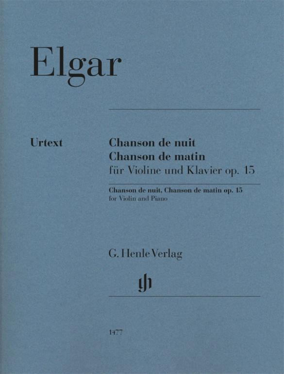 Cover: 9790201814773 | Edward Elgar - Chanson de nuit, Chanson de matin op. 15 für Violine...