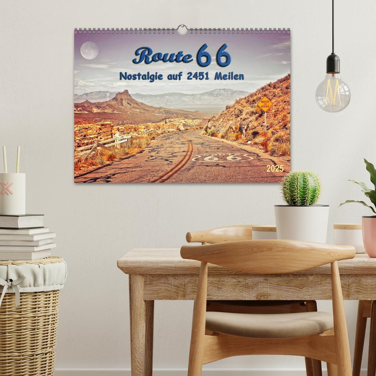 Bild: 9783435480081 | Nostalgie auf 2451 Meilen - Route 66 (Wandkalender 2025 DIN A3...