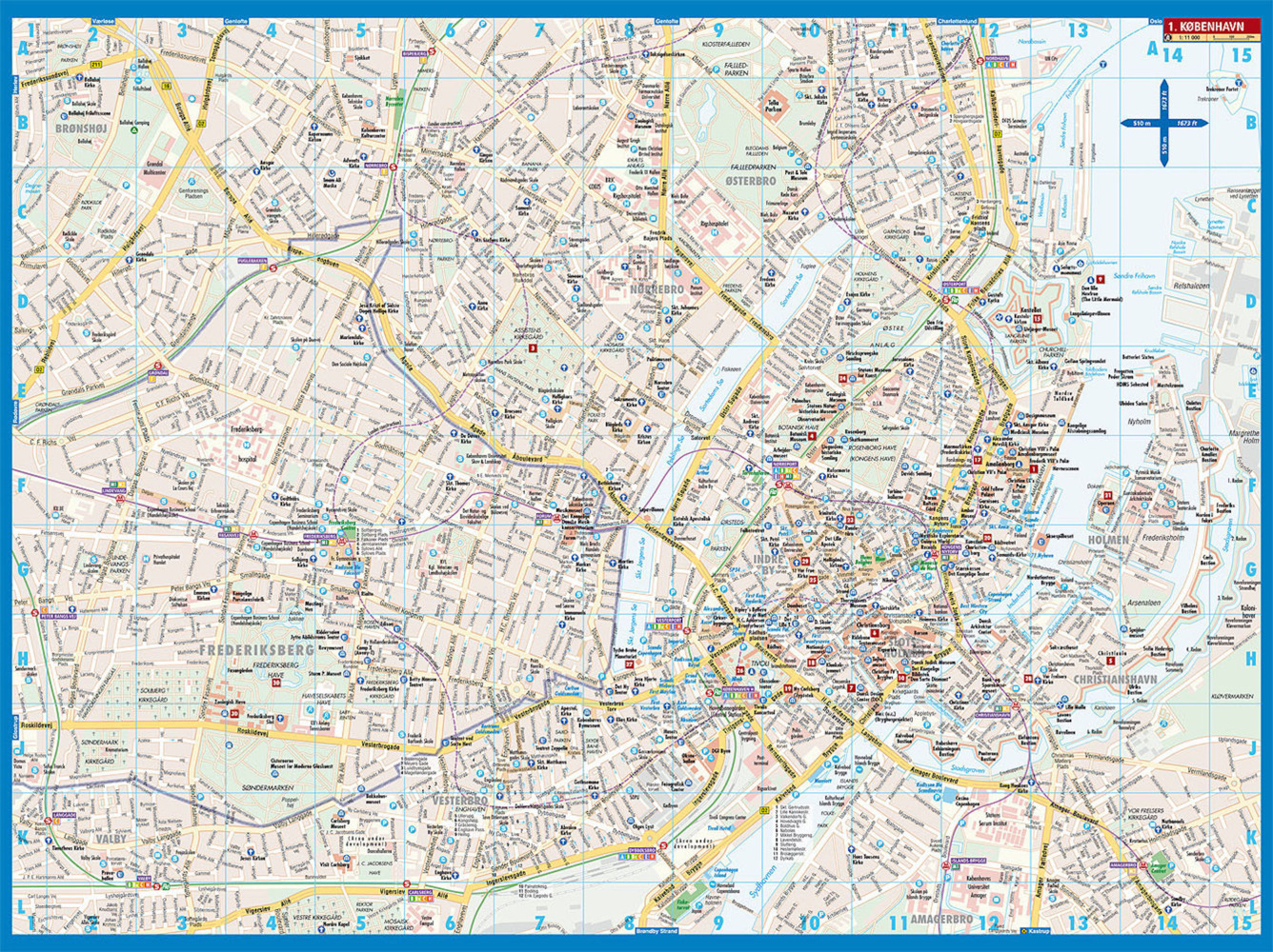 Bild: 9783866093539 | Borch Map Kopenhagen. København. Copenhagen | (Land-)Karte | 2 S.