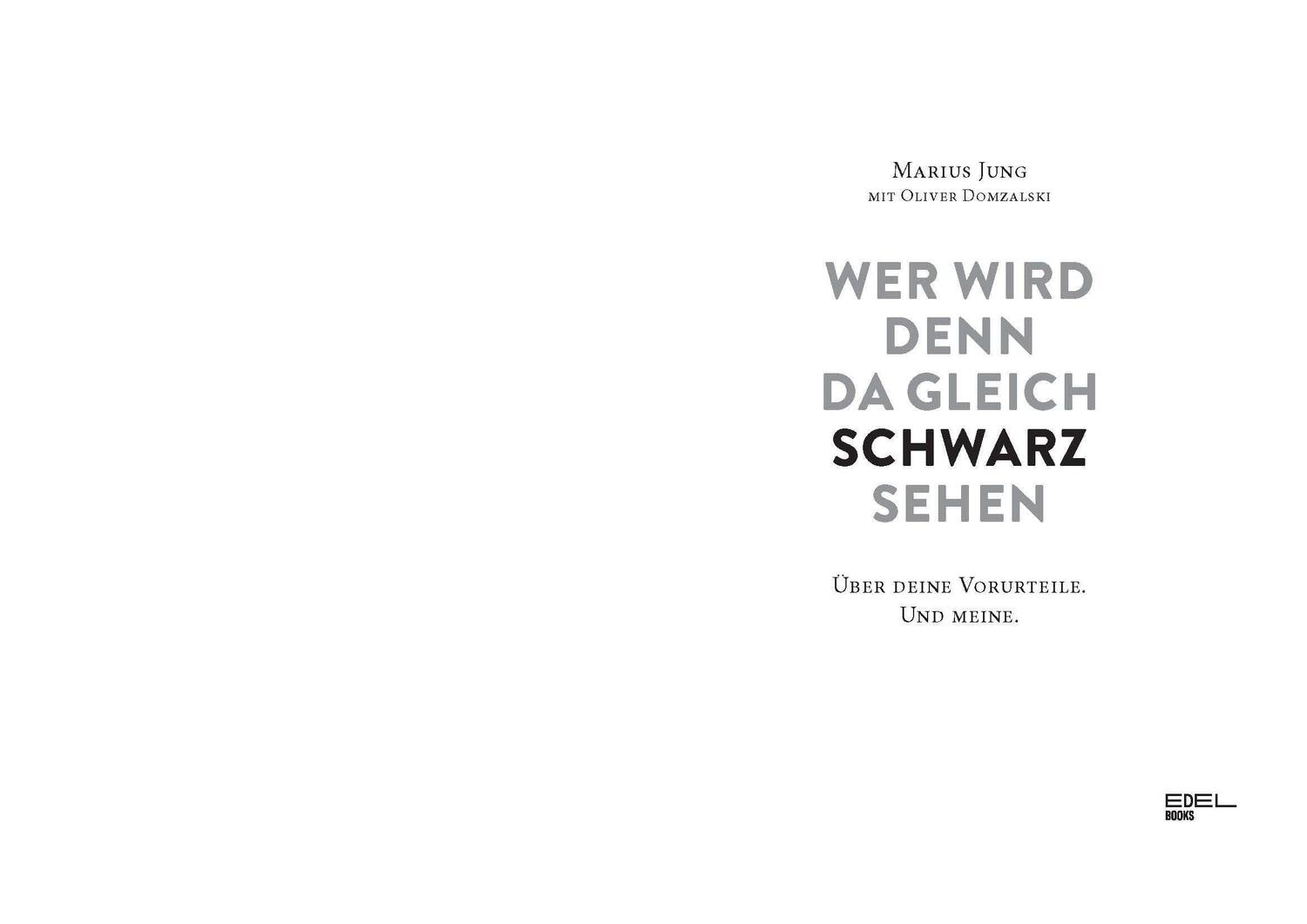 Bild: 9783841907769 | Wer wird denn da gleich schwarzsehen | Marius Jung | Taschenbuch