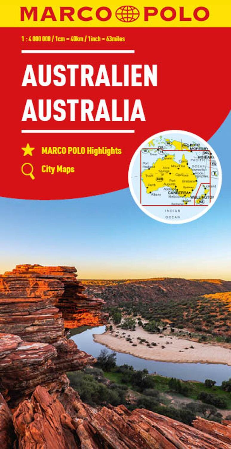 Cover: 9783575017819 | MARCO POLO Kontinentalkarte Australien 1:4 Mio. | (Land-)Karte | Karte