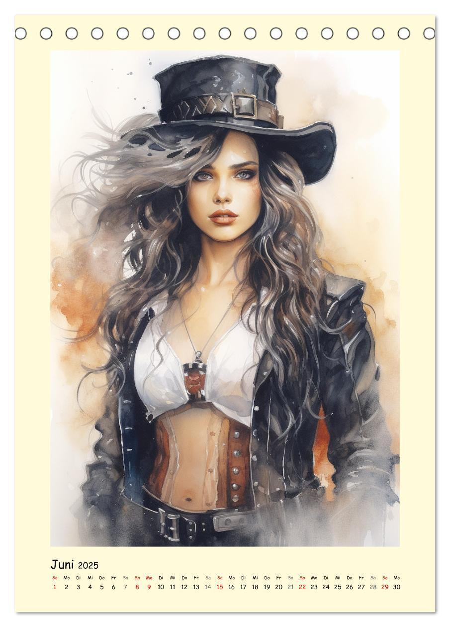 Bild: 9783435865116 | Schöne Steampunk Girls. Retro-Ästhetik im Aquarell-Stil...