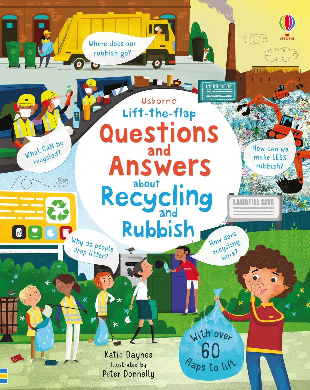 Cover: 9781474950664 | Lift-the-flap Questions and Answers About Recycling and Rubbish | Buch