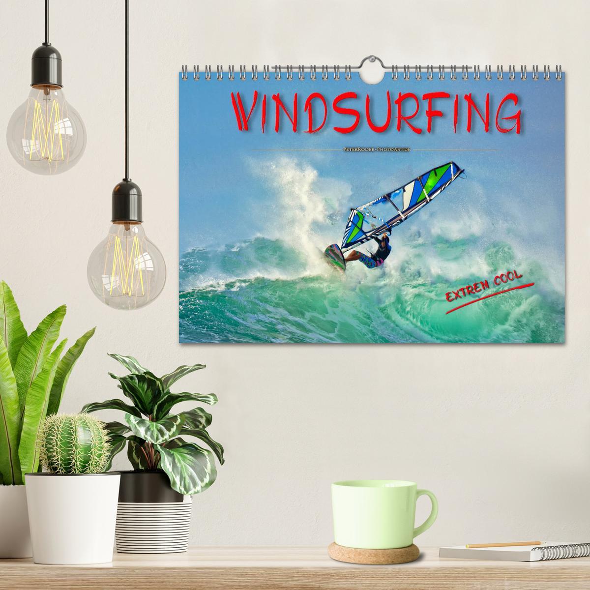 Bild: 9783435272594 | Windsurfing - extrem cool (Wandkalender 2025 DIN A4 quer), CALVENDO...