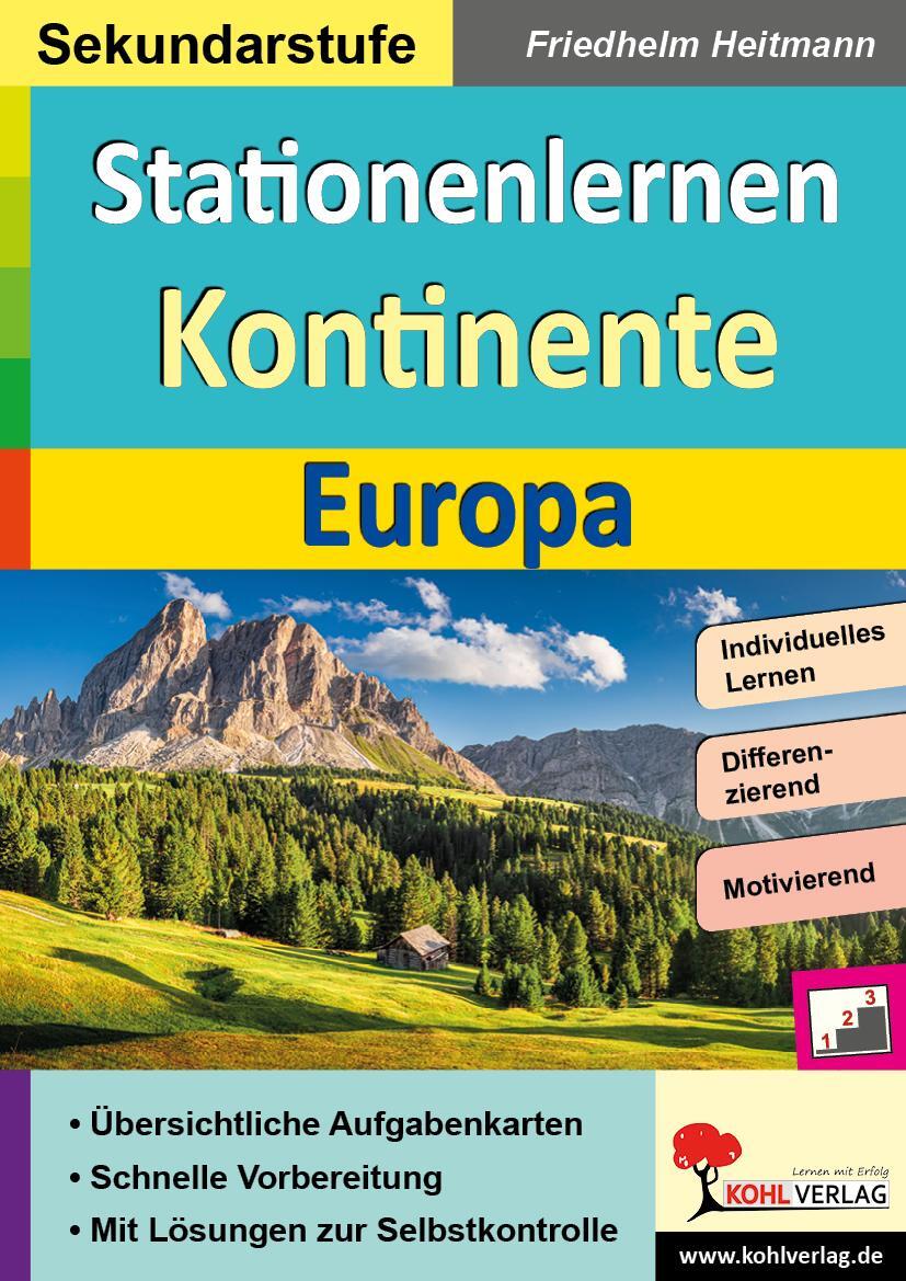 Cover: 9783966242622 | Stationenlernen Kontinente / Europa | Friedhelm Heitmann | Taschenbuch