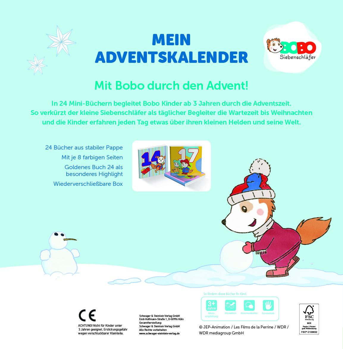 Rückseite: 9783849946166 | Mein Adventskalender Bobo Siebenschläfer | GmbH | Buch | 192 S. | 2024