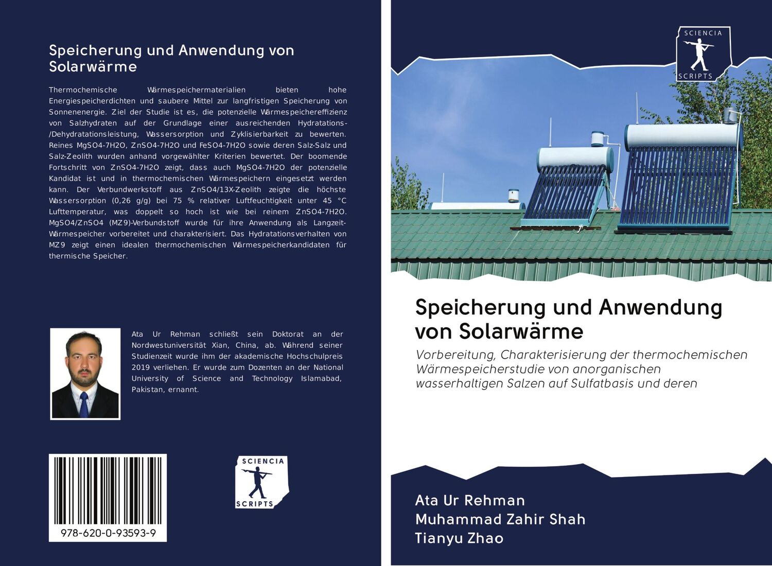 Cover: 9786200935939 | Speicherung und Anwendung von Solarwärme | Ata Ur Rehman (u. a.)