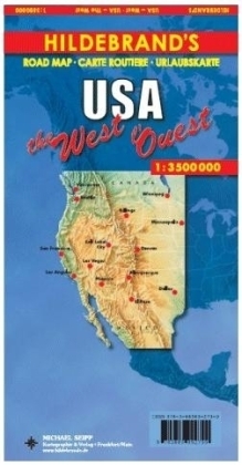 Cover: 9783889892799 | Hildebrand's Urlaubskarte USA West. USA the West. USA l' Quest | 1992