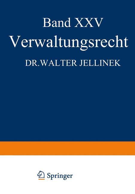 Cover: 9783642985232 | Verwaltungsrecht | Walter Jellinek | Taschenbuch | Paperback | XX