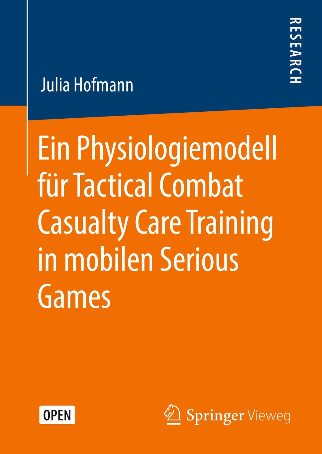 Cover: 9783658302016 | Ein Physiologiemodell für Tactical Combat Casualty Care Training in...