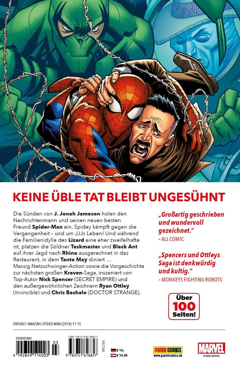 Rückseite: 9783741618857 | Spider-Man - Neustart | Bd. 3: Stich der Vergangenheit | Taschenbuch