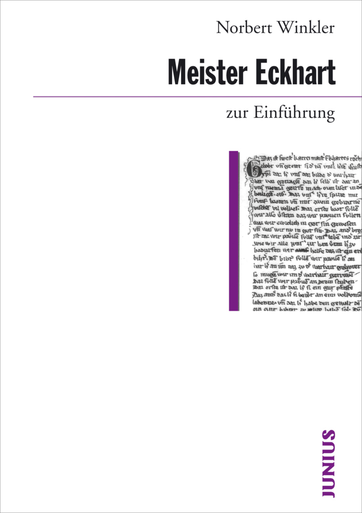 Cover: 9783885069447 | Meister Eckhart zur Einführung | Norbert Winkler | Taschenbuch