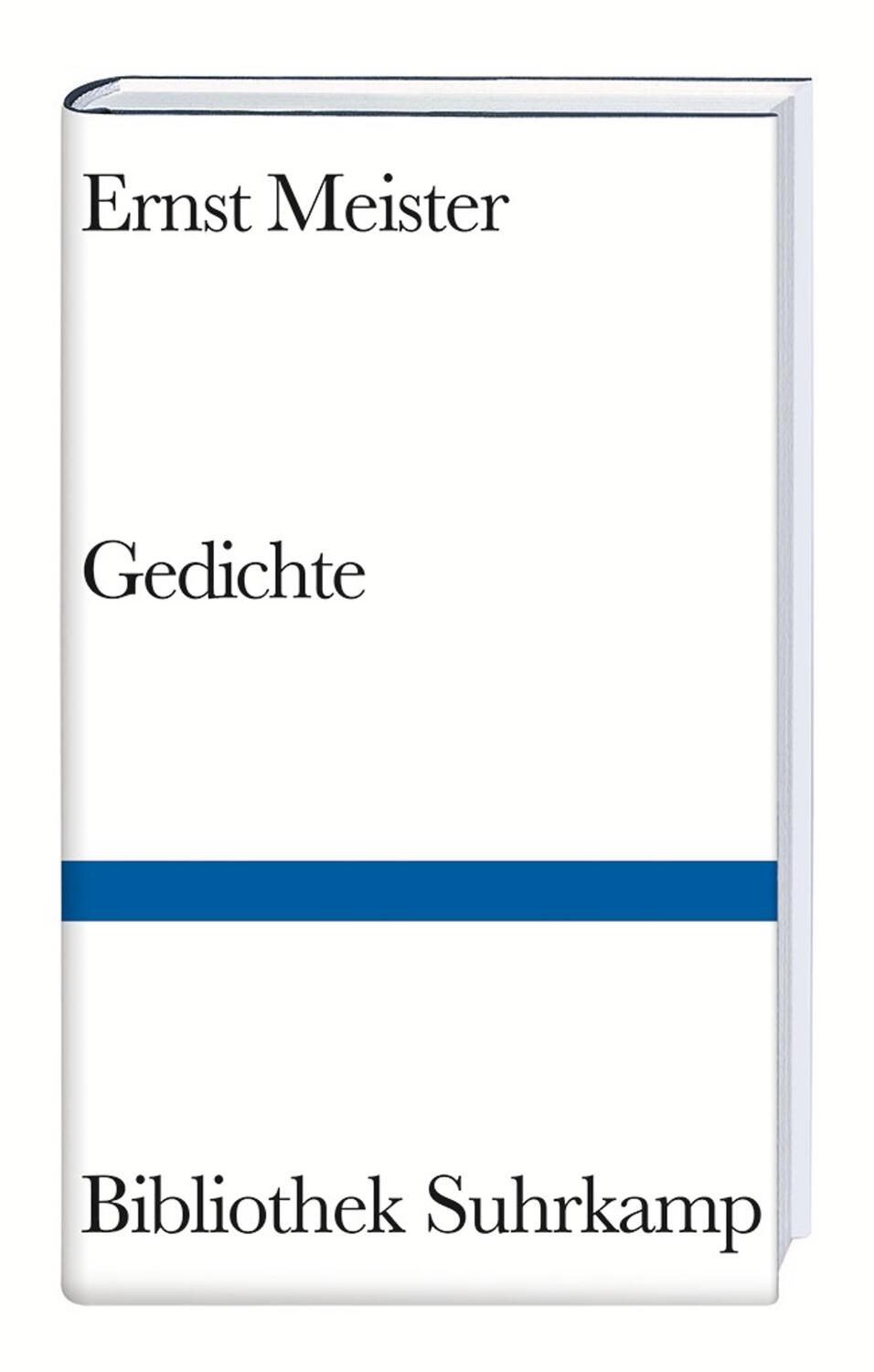 Cover: 9783518224588 | Gedichte | Ernst Meister | Buch | Bibliothek Suhrkamp | Deutsch | 2011