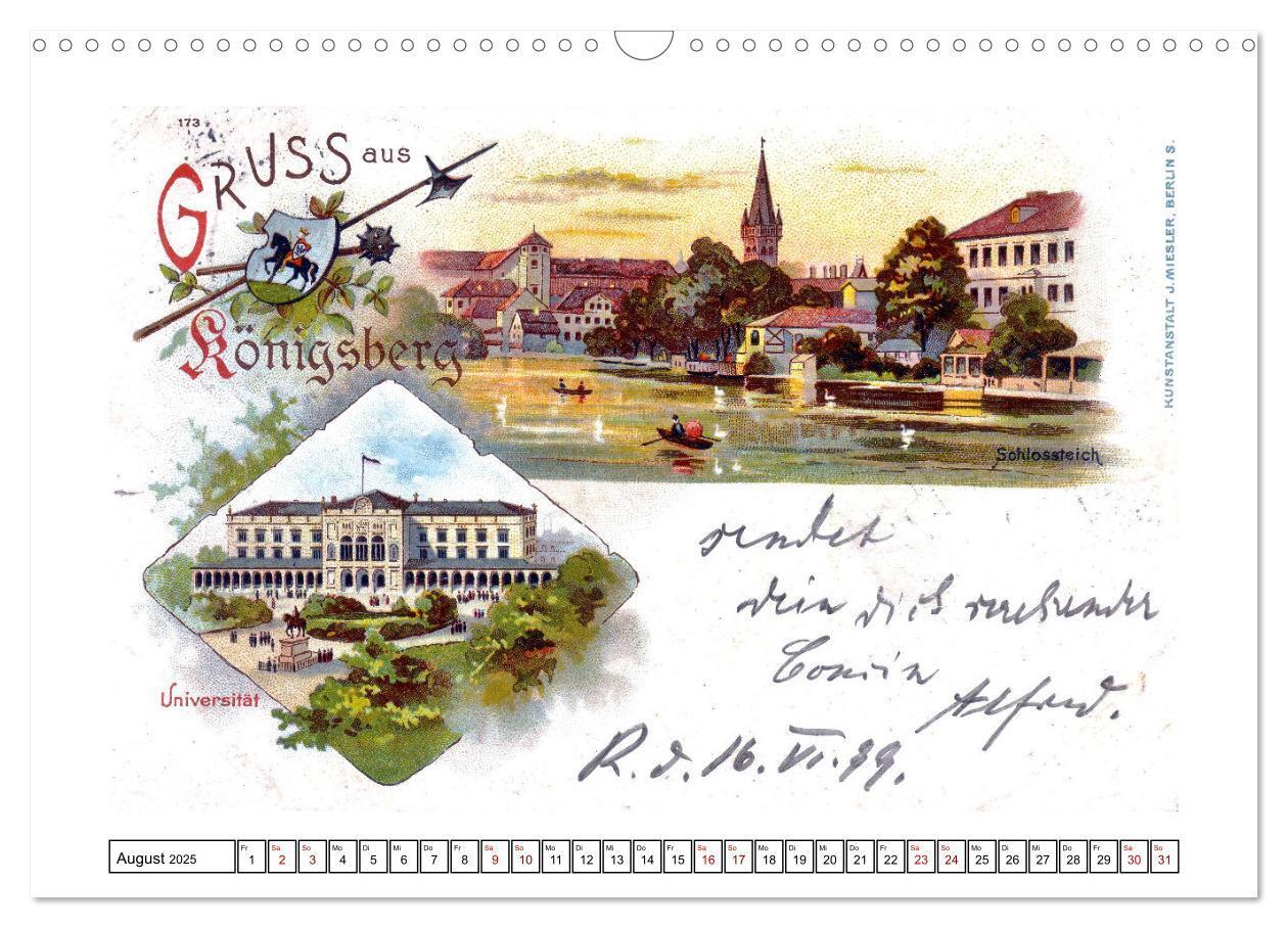 Bild: 9783435326150 | Gruss aus Königsberg (Wandkalender 2025 DIN A3 quer), CALVENDO...