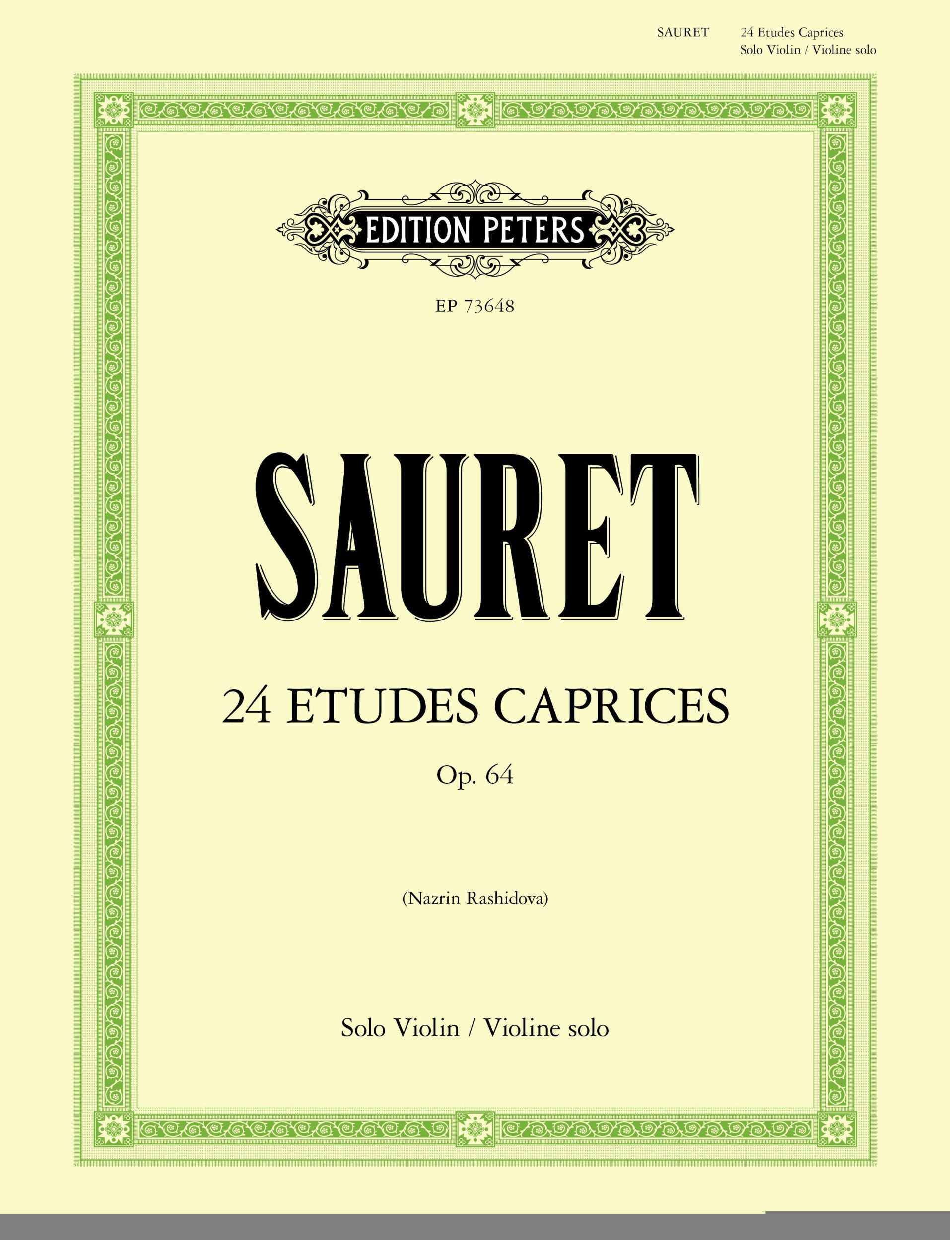 Cover: 9790577023243 | 24 Etudes Caprices op. 64 for Solo Violin | Sammelband für Violine