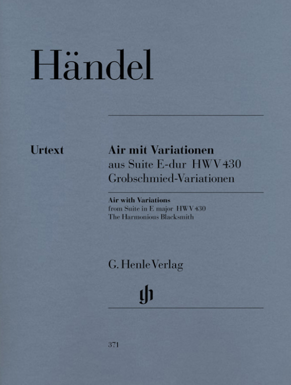 Cover: 9790201803715 | Air With Variations From Suite In E major | Georg Friedrich Händel