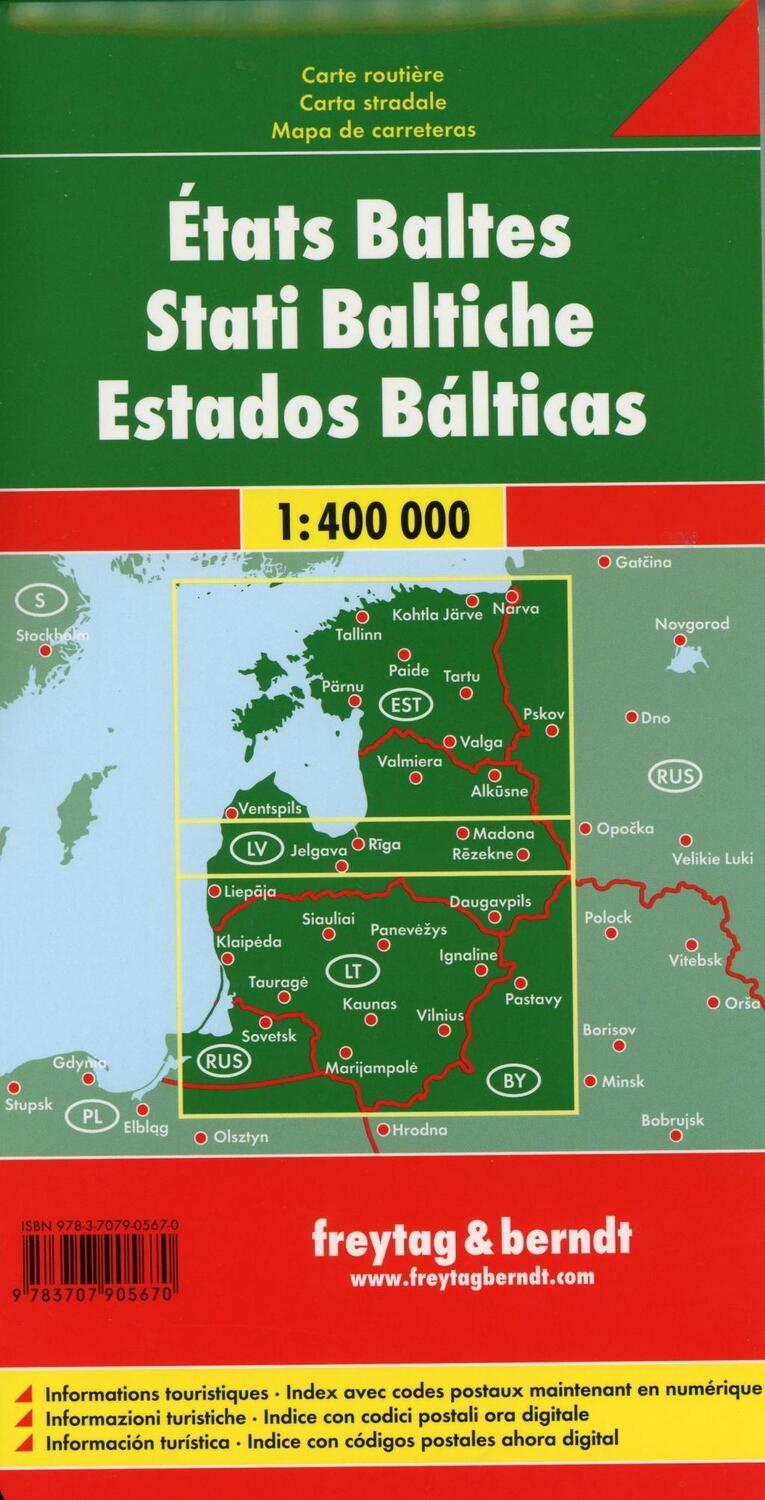 Bild: 9783707905670 | Baltische Staaten / Baltic States 1 : 400 000 Autokarte | (Land-)Karte