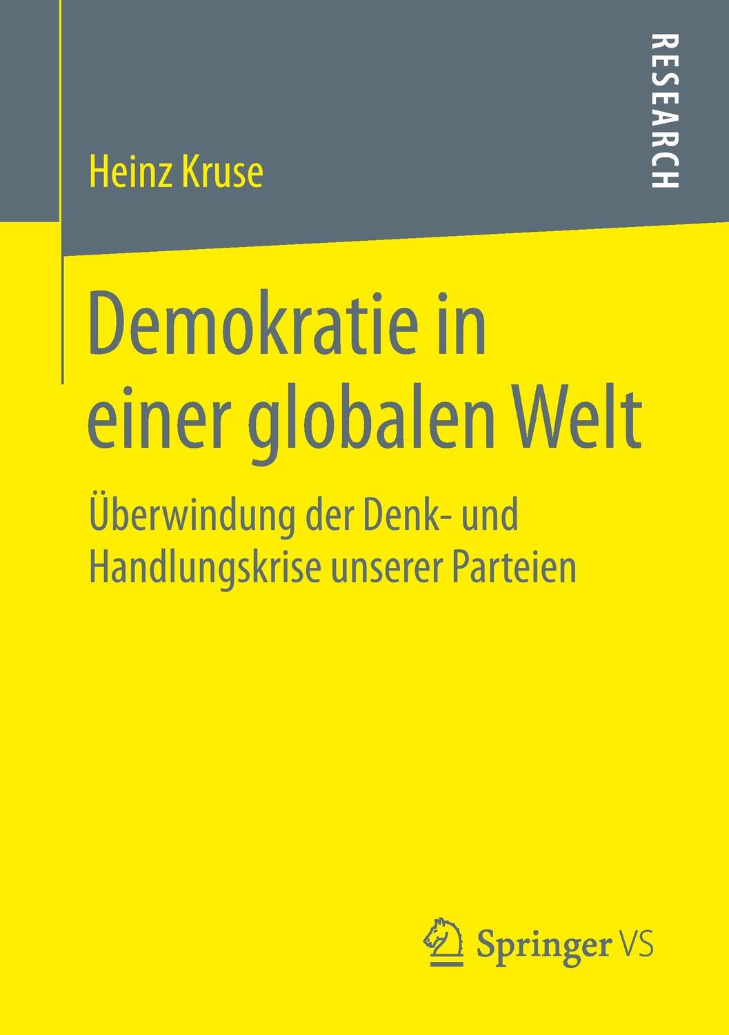 Cover: 9783658066956 | Demokratie in einer globalen Welt | Heinz Kruse | Taschenbuch