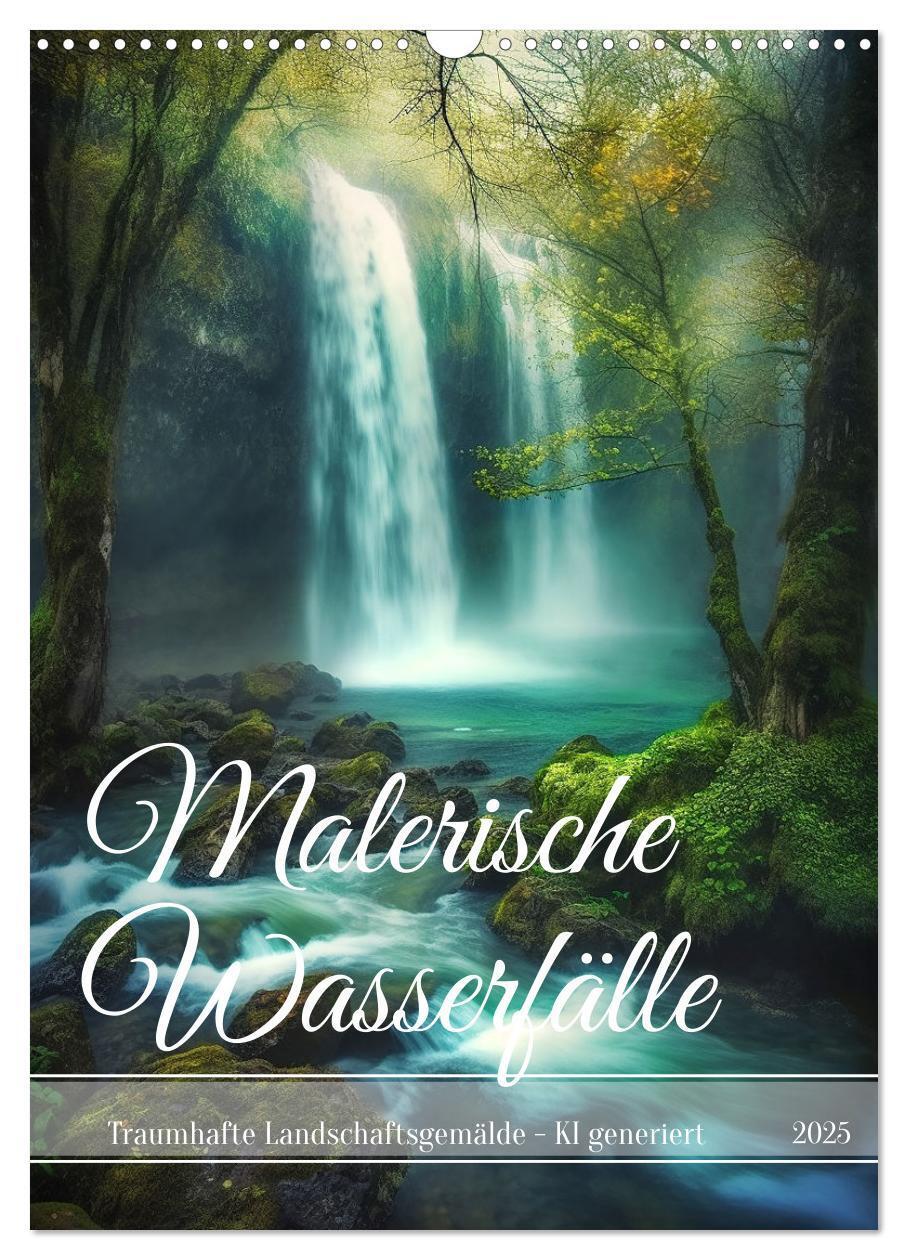 Cover: 9783435856480 | Malerische Wasserfälle (Wandkalender 2025 DIN A3 hoch), CALVENDO...