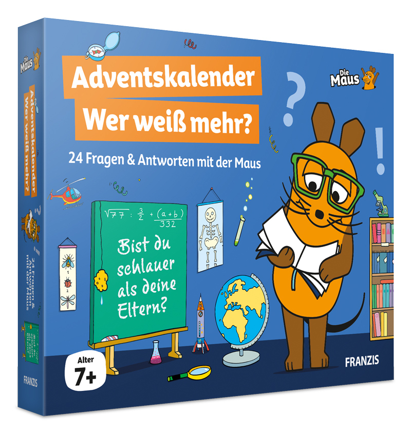 Cover: 4019631672162 | FRANZIS 67216 - Die Maus Adventskalender Wer weiß mehr? | Franzis