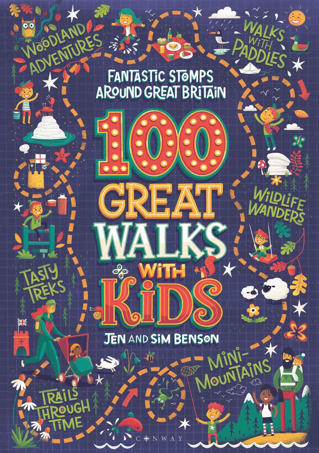 Cover: 9781844865758 | 100 Great Walks with Kids | Fantastic stomps around Great Britain