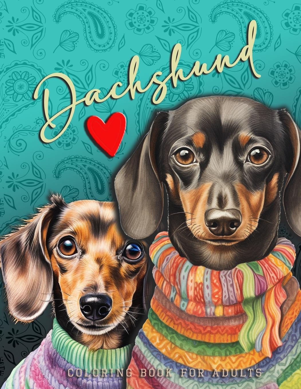 Cover: 9783758416057 | Dachshund Coloring Book for Adults | Monsoon Publishing | Taschenbuch