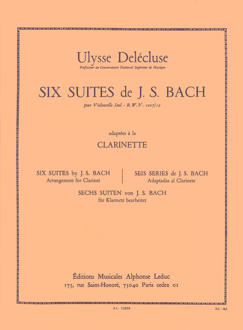 Cover: 9790046235085 | 6 Suites BWV1007-1012 | Johann Sebastian Bach | Buch | Alphonse Leduc