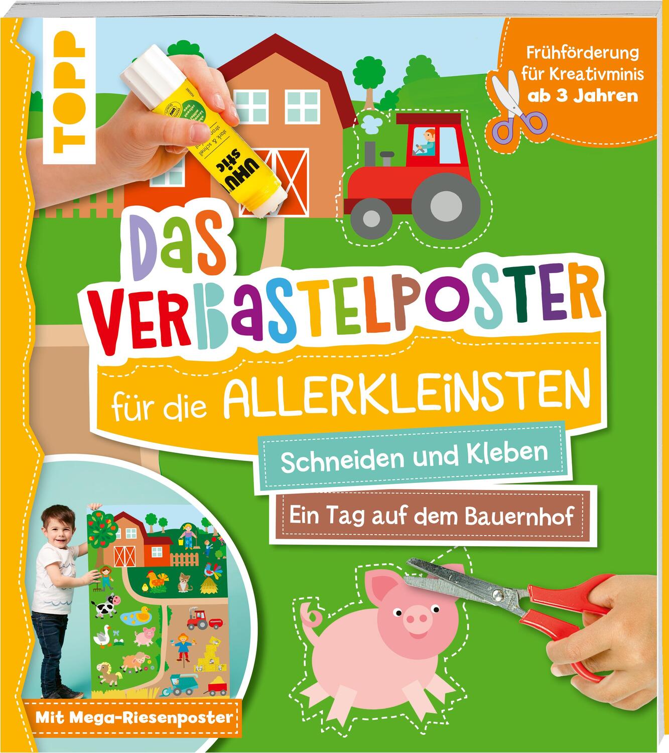 Cover: 9783735890122 | Das Verbastelposter-Buch für die Allerkleinsten. Schneiden und...