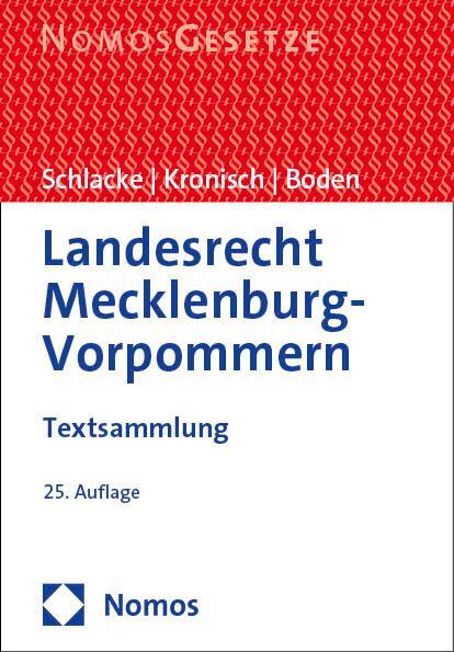 Cover: 9783756010424 | Landesrecht Mecklenburg-Vorpommern | Sabine Schlacke (u. a.) | Buch