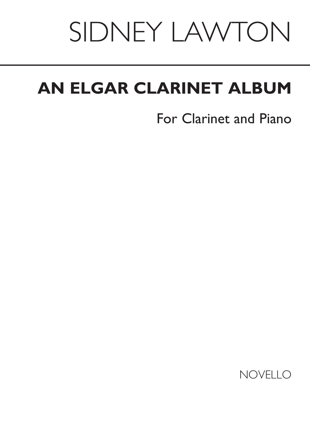 Cover: 9780853602903 | An Elgar Clarinet Album | Edward Elgar | Buch | Novello and Co
