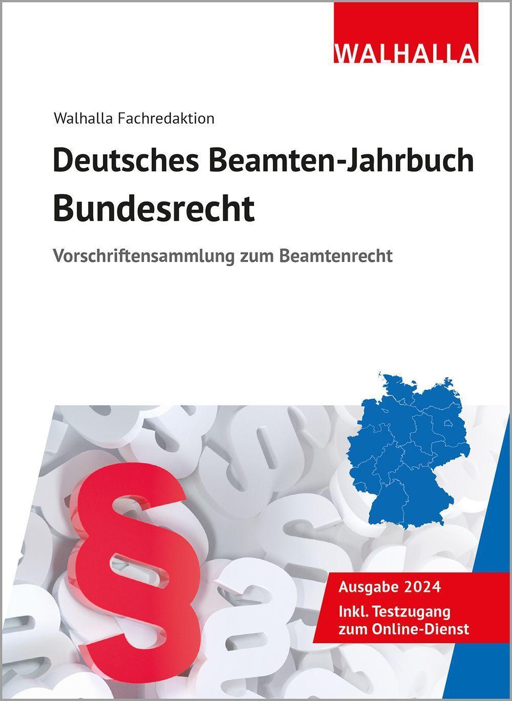 Cover: 9783802911057 | Deutsches Beamten-Jahrbuch Bundesrecht 2024 | Walhalla Fachredaktion