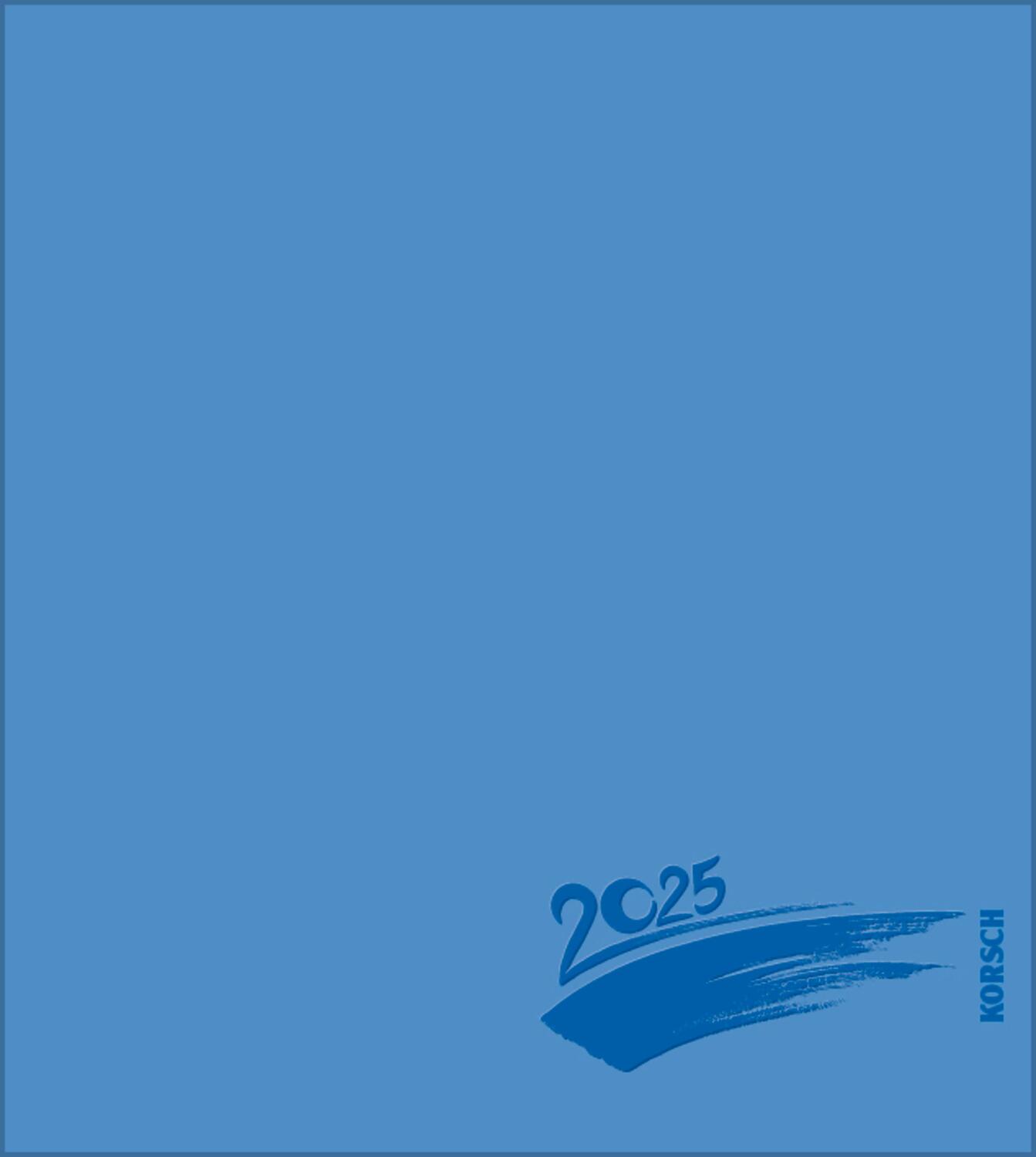 Cover: 9783731877691 | Foto-Malen-Basteln Bastelkalender blau 2025 | Verlag Korsch | Kalender