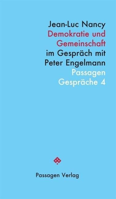 Cover: 9783709201596 | Demokratie und Gemeinschaft | Jean-Luc Nancy | Taschenbuch | 112 S.