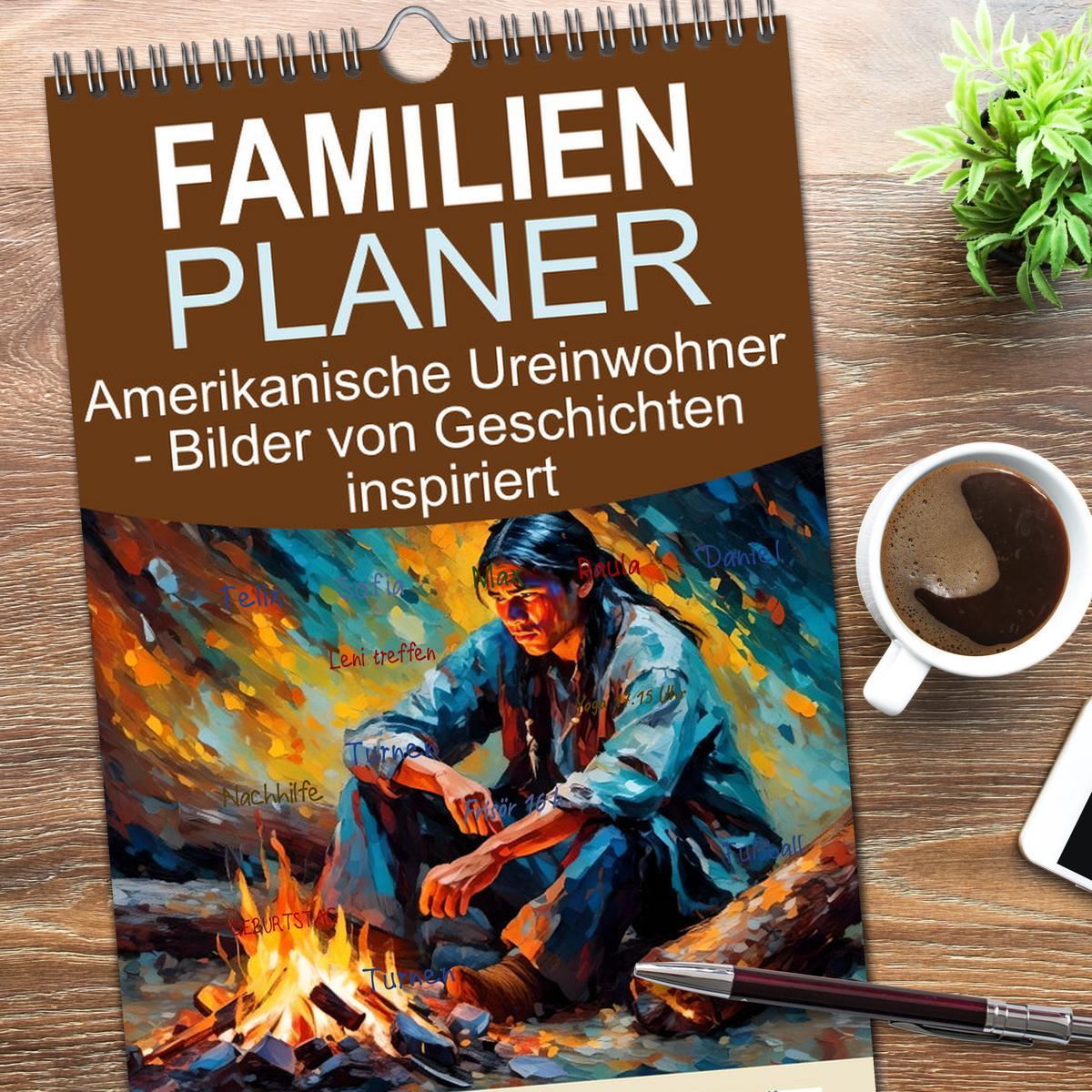 Bild: 9783457194867 | Familienplaner 2025 - Amerikanische Ureinwohner - Bilder von...