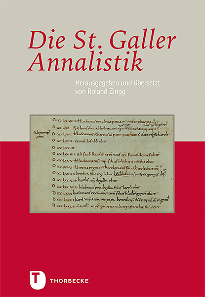 Cover: 9783799514347 | Die St. Galler Annalistik | Roland Zingg | Buch | 264 S. | Deutsch