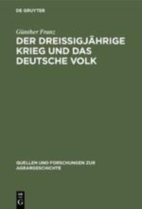 Cover: 9783828252332 | Der Dreißigjährige Krieg und das deutsche Volk | Günther Franz | Buch