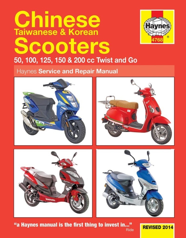 Cover: 9780857336460 | Chinese, Taiwanese & Korean Scooters 50cc, 125cc & 150cc (04-14)...
