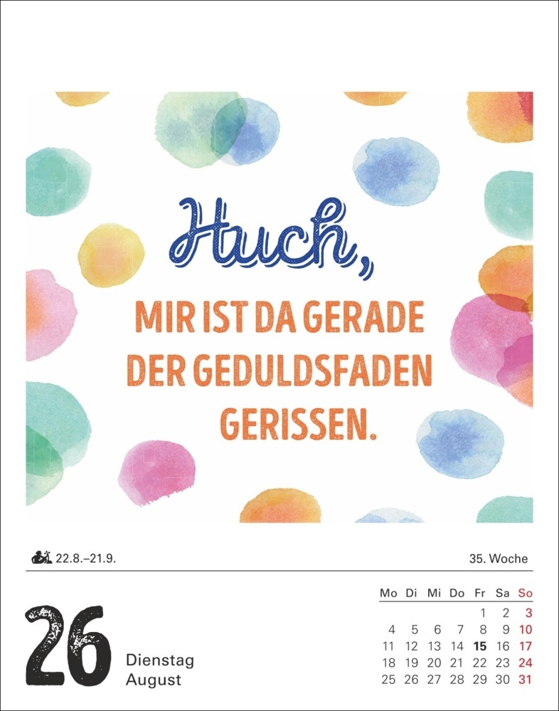 Bild: 9783840034480 | Lange Rede kurzer Gin Tagesabreißkalender 2025 - Der Sprüche-Kalender