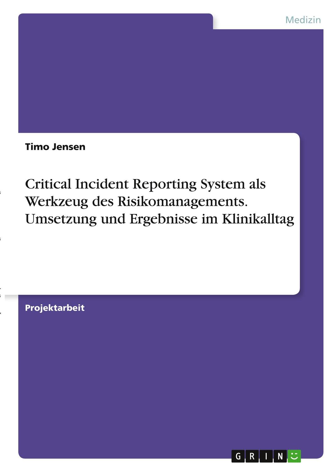 Cover: 9783346401366 | Critical Incident Reporting System als Werkzeug des...