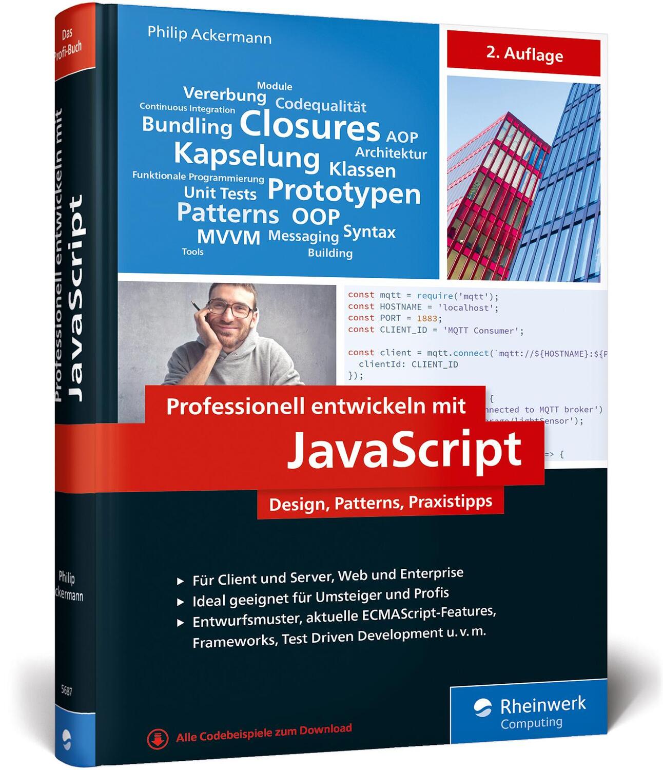 Cover: 9783836256872 | Professionell entwickeln mit JavaScript | Philip Ackermann | Buch
