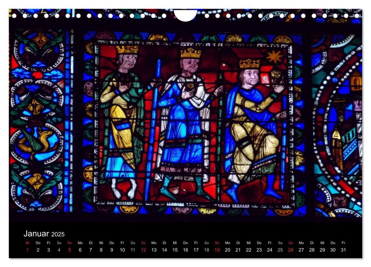 Bild: 9783435830916 | Bilder aus Licht - Notre Dame de Chartres (Wandkalender 2025 DIN A4...