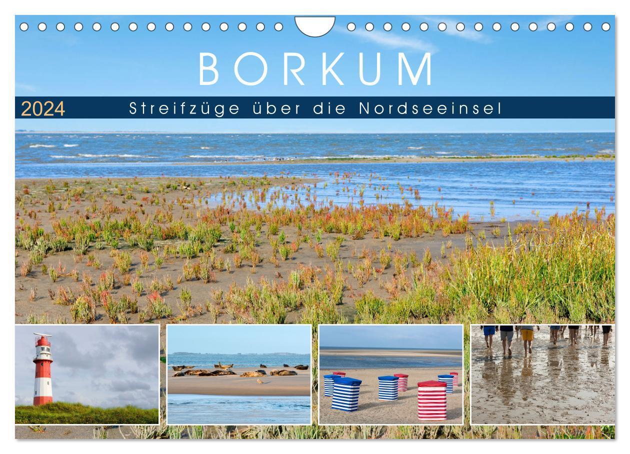 Cover: 9783675623590 | Borkum: Streifzüge über die Nordseeinsel (Wandkalender 2024 DIN A4...