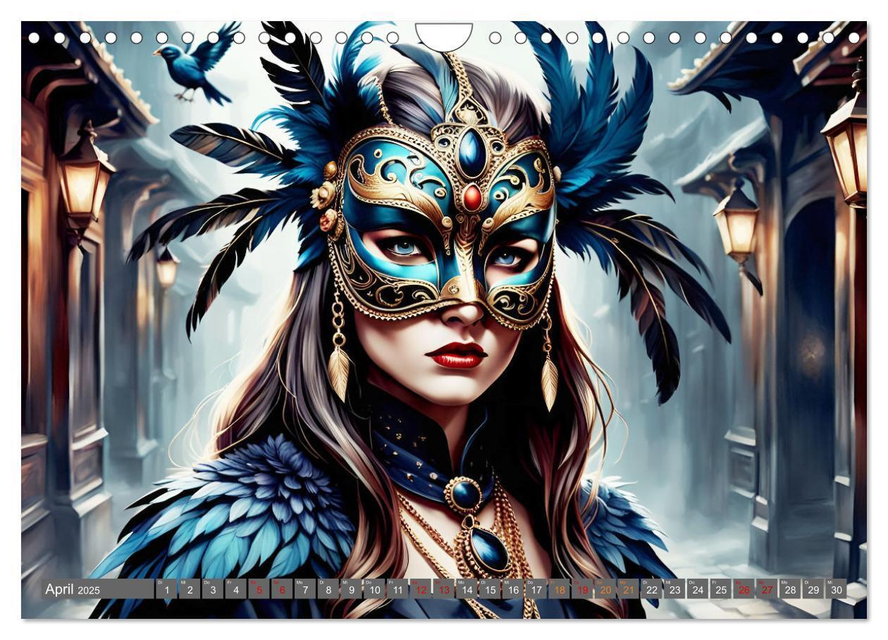 Bild: 9783383798306 | Maskerade Deluxe (Wandkalender 2025 DIN A4 quer), CALVENDO...