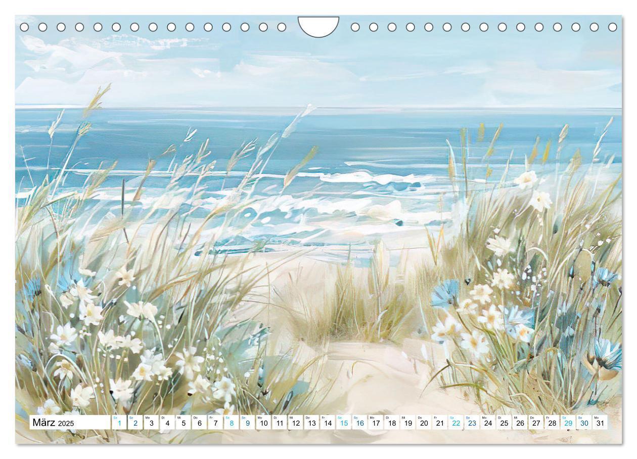 Bild: 9783457170335 | Strandträume in Aquarell (Wandkalender 2025 DIN A4 quer), CALVENDO...