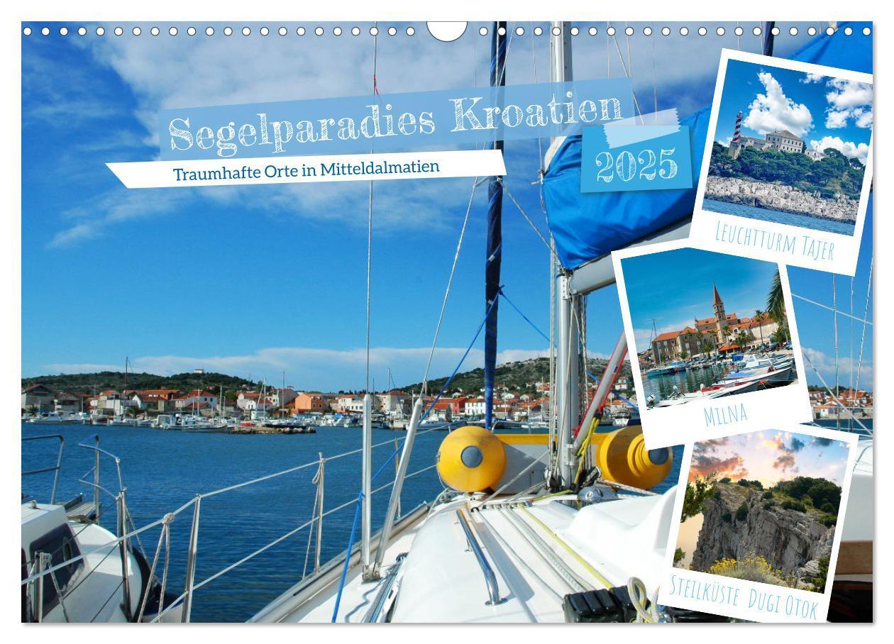 Cover: 9783383961434 | Segelparadies Kroatien (Wandkalender 2025 DIN A3 quer), CALVENDO...