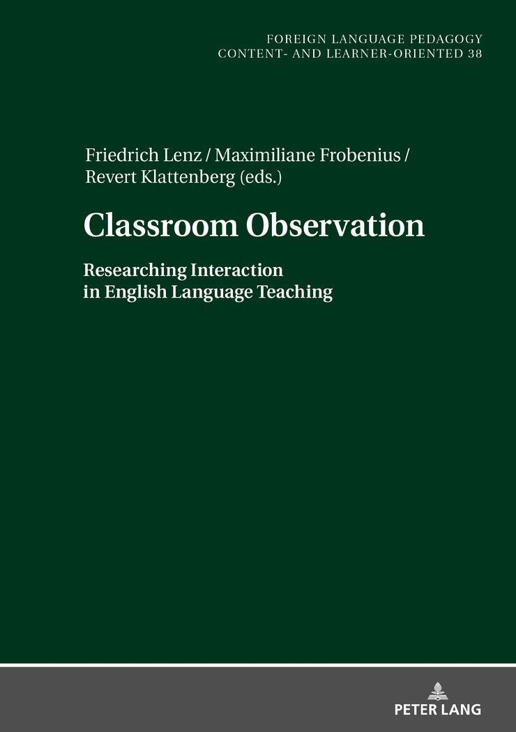 Cover: 9783631810910 | Classroom Observation | Friedrich Lenz (u. a.) | Buch | Englisch