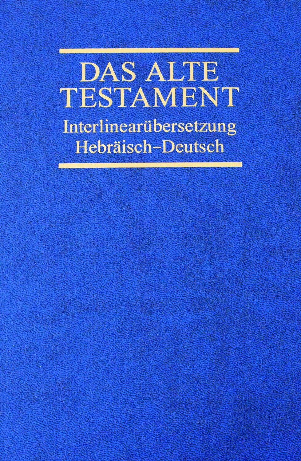 Cover: 9783417254099 | Interlinearübersetzung Altes Testament, hebr.-dt., Band 4 | Buch