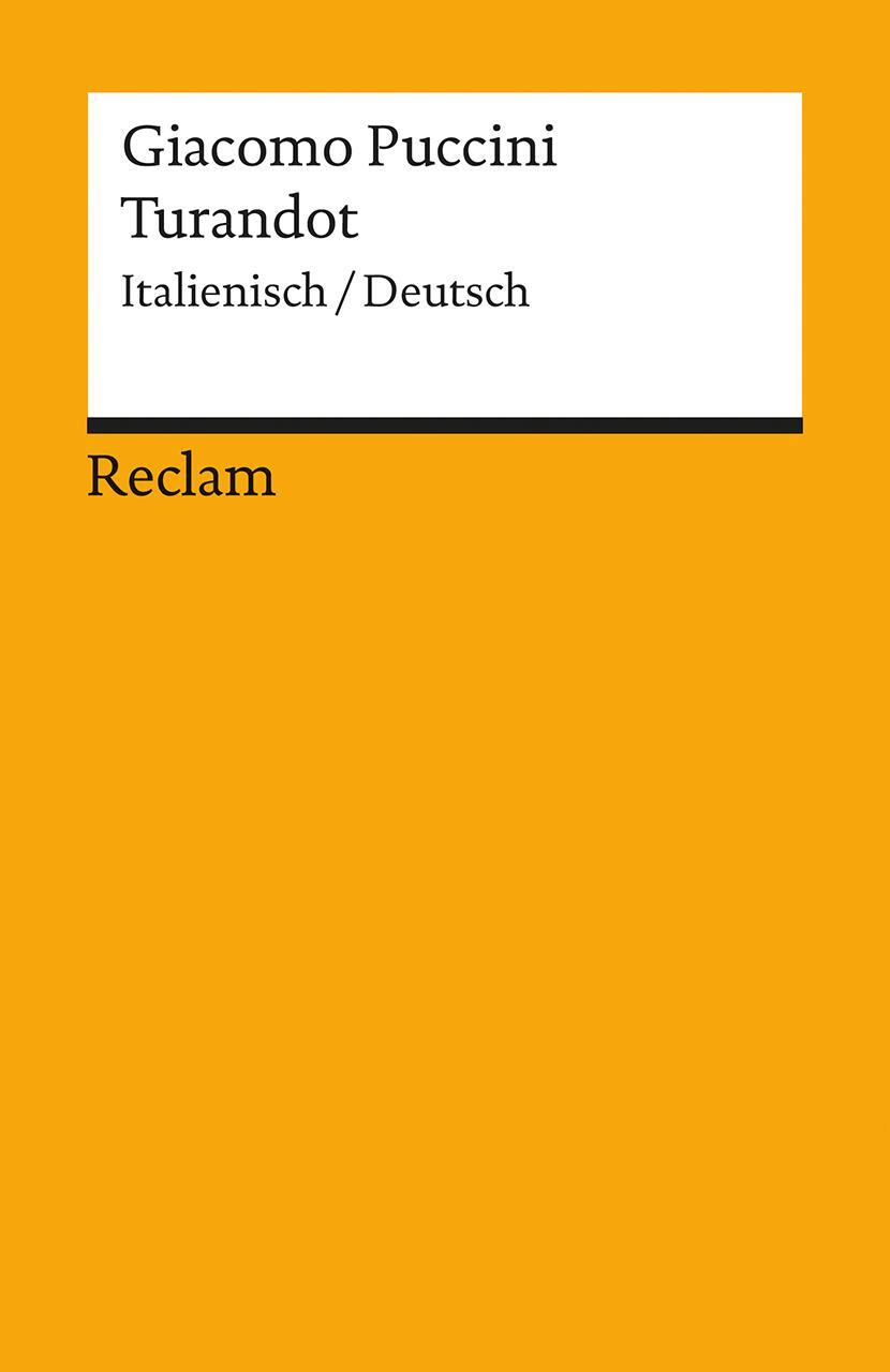 Cover: 9783150183984 | Turandot | Giacomo Puccini | Taschenbuch | Reclam Universal-Bibliothek