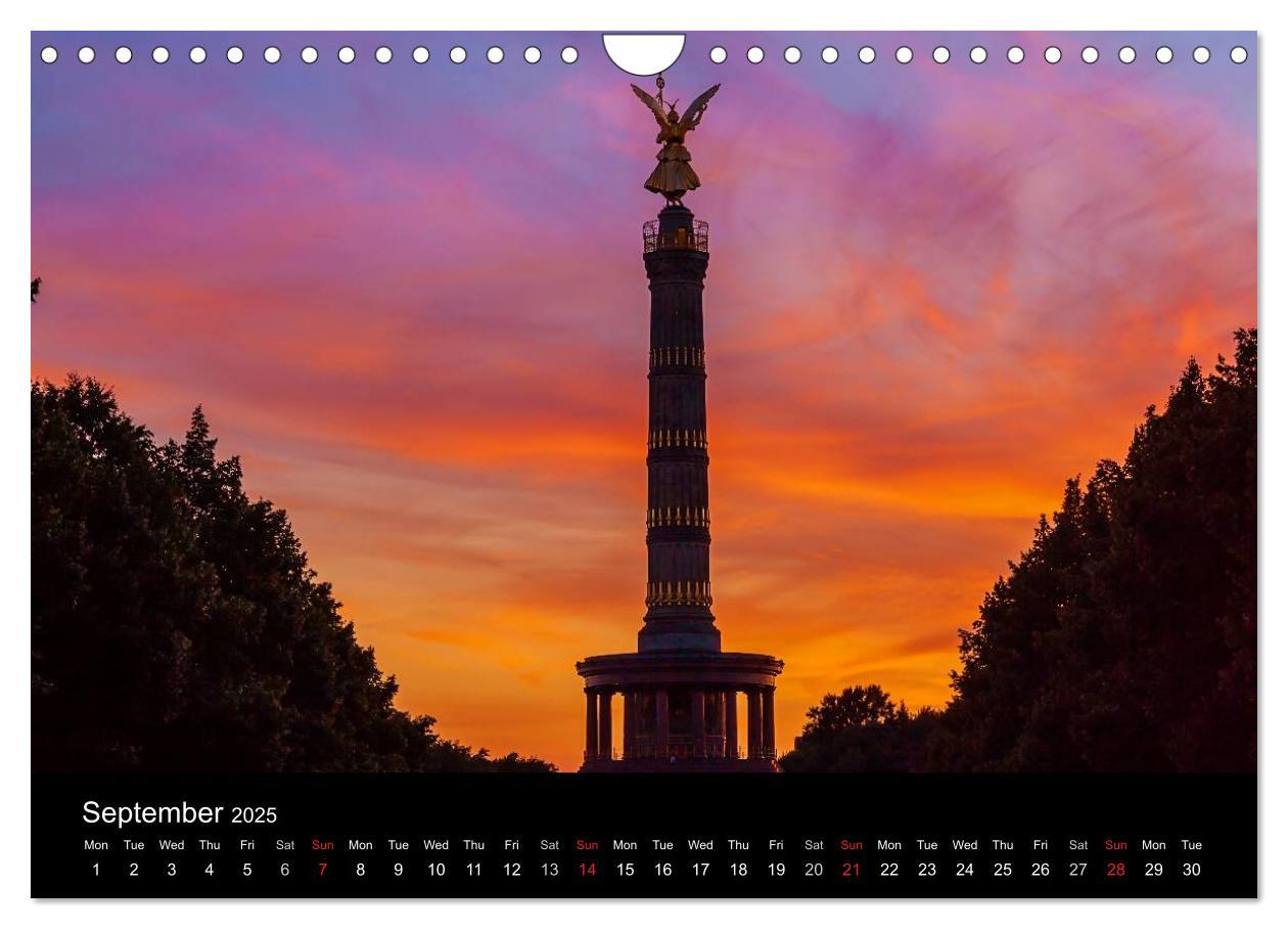 Bild: 9781325962549 | Sunsets of Berlin (Wall Calendar 2025 DIN A4 landscape), CALVENDO...